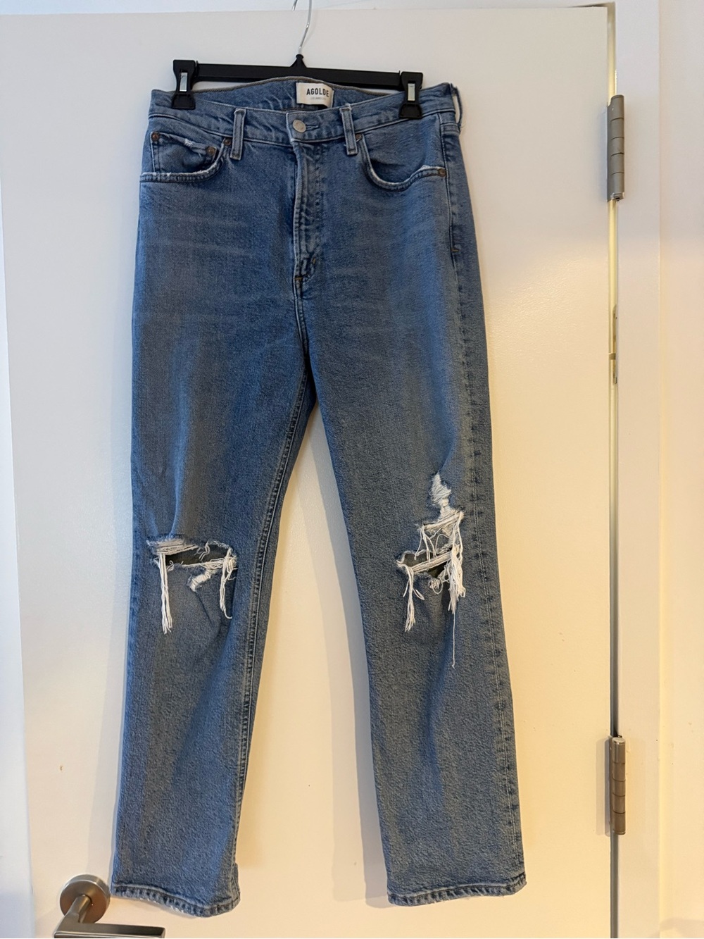 AGOLDE Wilder High-Rise Distressed Jeans